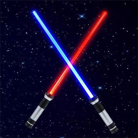 Light Up Saber with Realistic Handle 2-in-1 LED Swords Set for Kids