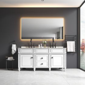 84x 36Inch LED Mirror Bathroom Vanity Mirror with Back Light, Wall Mount Anti-Fog Memory Large Adjustable Vanity Mirror