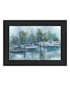 "Lagoon" by Tracy Owen-Cullimore, Ready to Hang Framed Print, Black Frame