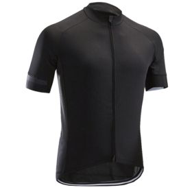 Road And Mountain Bike Cycling Jerseys Men's Tops Spring And Summer Cycling Jerseys (Option: Black-XS)