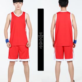 Basketball Sports Suit Men's Summer Casual Wear Sleeveless Thin Vest Running Suit Shorts Sportswear (Option: J-3XL)