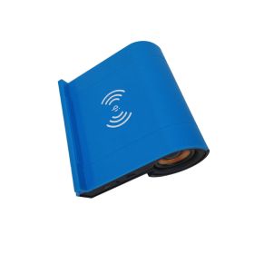 New creative wireless Bluetooth speaker wireless charging and shaking sound with the same sound (Color: Blue)