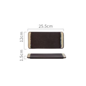 New Rectangular Ceramic Japanese Sushi Platter (Option: small-Following fate)