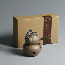 Ceramic Alcohol Kettle Tea Set (Option: Original pottery warm tea ware)