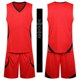 Basketball Sports Suit Men's Summer Casual Wear Sleeveless Thin Vest Running Suit Shorts Sportswear (Option: A-3XL)