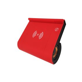 New creative wireless Bluetooth speaker wireless charging and shaking sound with the same sound (Color: Red)