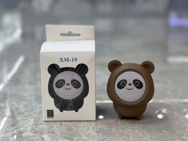 Cartoon Panda Desktop Wireless Bluetooth Speaker (Color: Brown)