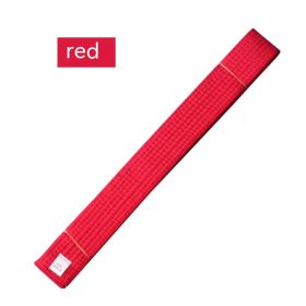 Simple Solid Color Taekwondo Belt Ribbon (Option: Red-220cm)