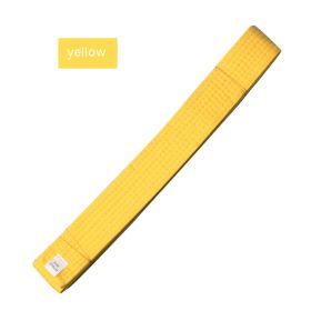 Simple Solid Color Taekwondo Belt Ribbon (Option: Yellow Belt-220cm)