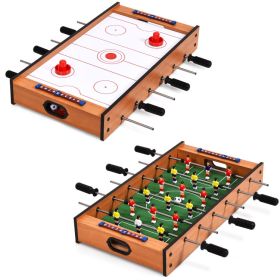 Family Fun Games Indoor/Outdoor Competition Game Soccer Table (Color: As pic show, Type: 2-in-1)