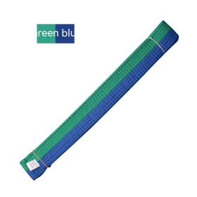 Simple Solid Color Taekwondo Belt Ribbon (Option: Green Blue Ribbon-240cm)